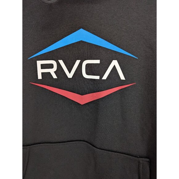 RVCA Pullover Hoodie Men Size M Graphic Print Skater Surf Streetwear Cozy Urban - Picture 3 of 9